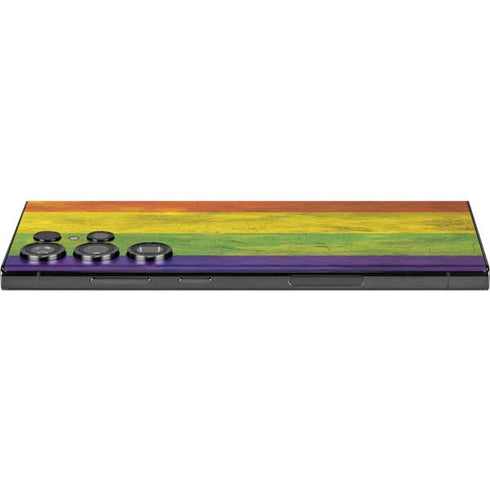 Distressed Rainbow Flag Galaxy Skins